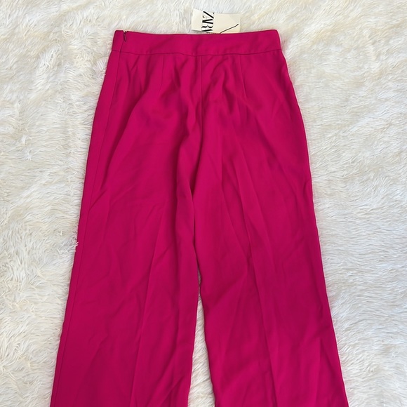 ZARA long flowy Pant neon Fuschia - Picture 4 of 8